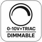 0-10V + TRIAC Dimmable
