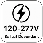 120-277 or Ballast Dependent