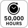 50000 Rated Hours