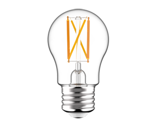 RAB A15-5-E26-922/30-F-C-WGD A15 Filament LED Bulb - 450 Lumens - 5W - 40W Equivalent - E26 Base - 2200K–3000K Warm Dim - Clear Glass