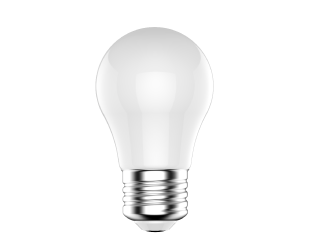 RAB A15-5-E26-927-F-F A15 Filament LED Bulb - 450 Lumens - 5W - 40W Equivalent - E26 Base - 2700K - Frosted Glass