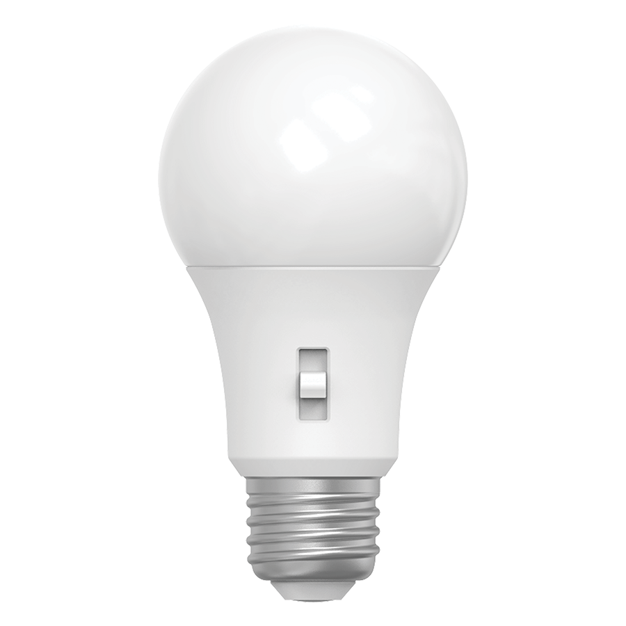 RAB A19-8-9CCT-DIM A19 LED Light Bulb – 8W (60W Equivalent) – 5-CCT Selectable 2700K/3000K/3500K/4000K/5000K – 800 Lumens – 120V – CRI 90 – Dimmable – Medium E26 Base – Frosted Finish