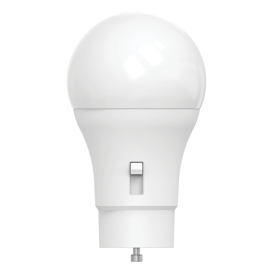 RAB A19-14-GU24-9CCT-DIM A19 LED Light Bulb – 14W – 100W Equivalent – Selectable 2700K/3000K/3500K/4000K/5000K – 1500 Lumens – 120V – GU24 Base – 90 CRI – Dimmable
