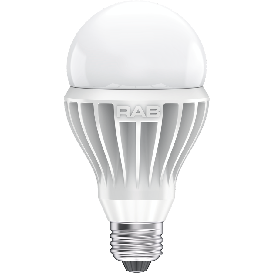 RAB A21-17-E26-9CCT-DIM-UNV A21 LED Light Bulb – 17W – 125W Equivalent – Selectable 3000K/4000K/5000K – 2026-2173 Lumens – 120-277V – CRI 90 – Dimmable – Medium E26 Base