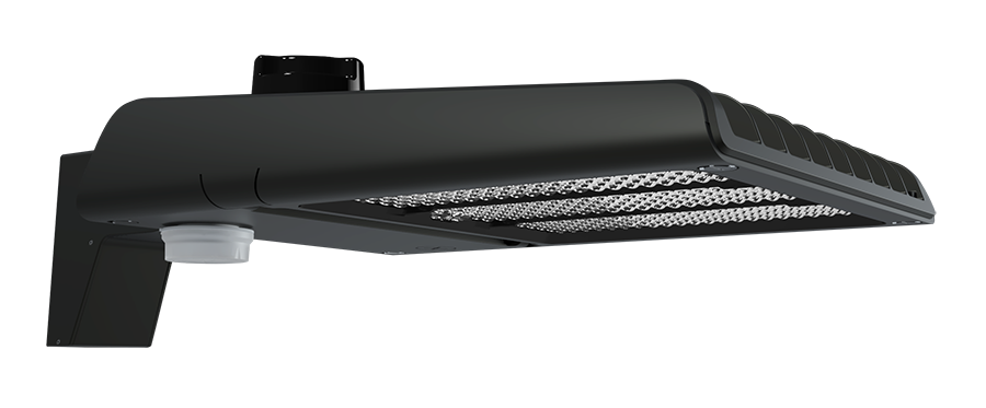 RAB A22-5T200/MVS A22 V LED Area Light with Microwave Motion Sensor - 22011-28615 Lumens - 160W–200W Selectable Wattage - 120-277V - Pole Mount - Bronze