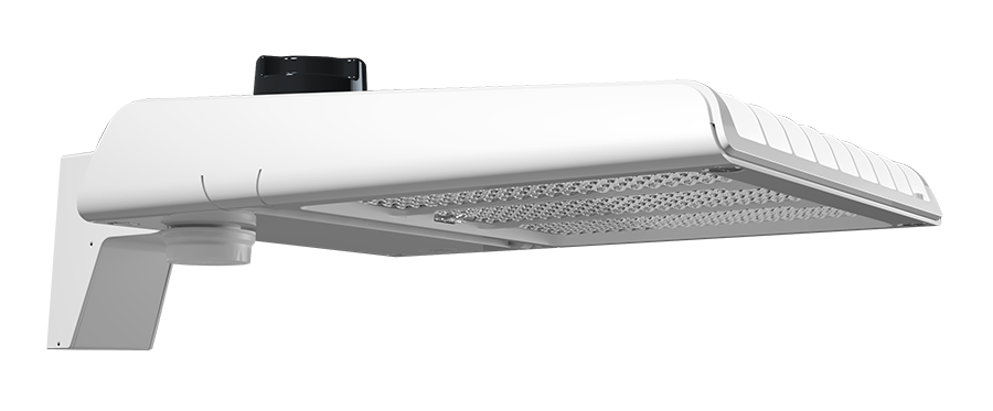 RAB A22-4T200W/480/MVS A22 Type IV LED Area Light – Selectable 160W/180W/200W – 3000K/4000K/5000K – 22011-28615 Lumens – 480V – Pole Mount – Microwave Motion Sensor – White Finish