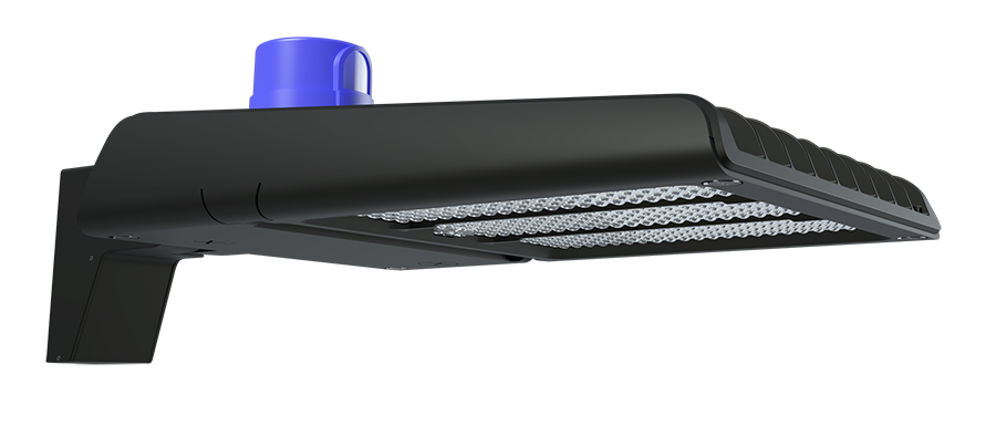 RAB A22-150X A22 Type III LED Area Light – Selectable 100W/120W/150W – 3000K/4000K/5000K – 15009-22117 Lumens – 120-277V – Pole Mount – 7-Pin Receptacle with 3-Pin Twist-Lock Photocell – Bronze Finish