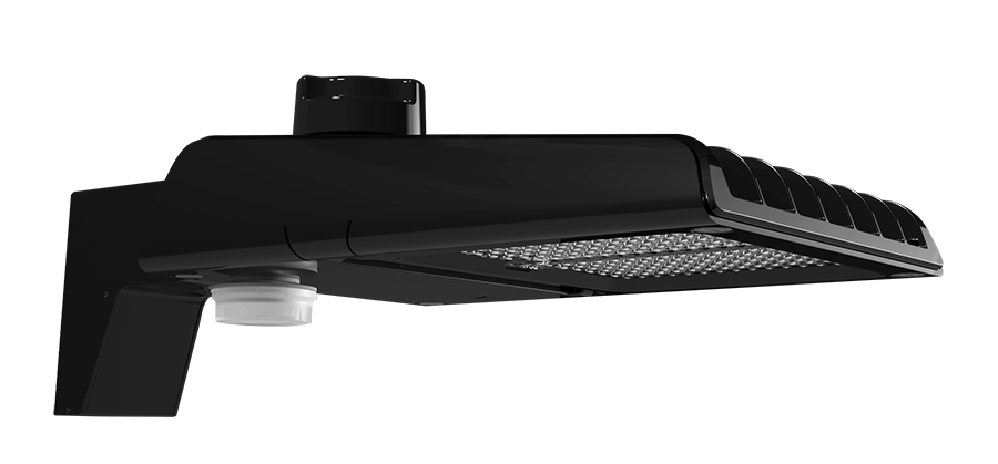 RAB A22-2T100B/480/MVS A22 II LED Area Light with Microwave Motion Sensor - 9204-14815 Lumens - 60W–100W Selectable Wattage - 480V - Pole Mount - Black