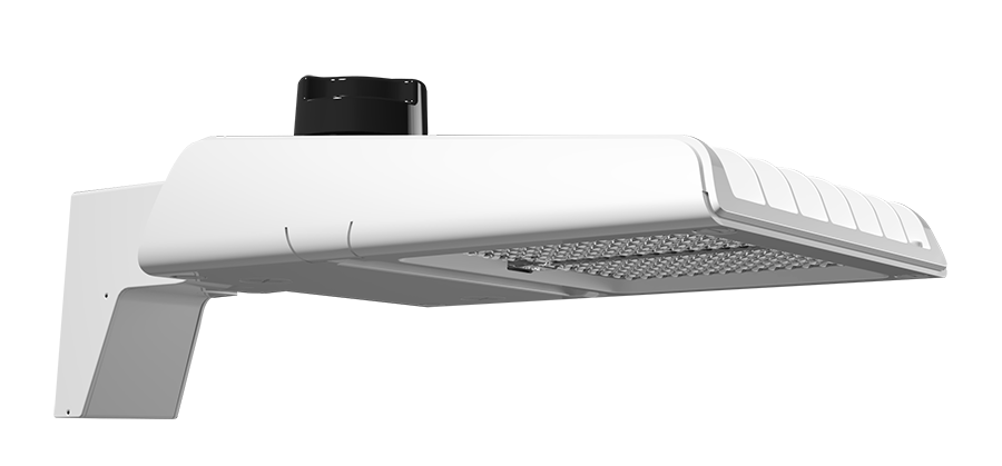RAB A22-4T70YW/480 A22 Type IV LED Area Light – Selectable 50W/60W/70W – 3000K – 8424-11236 Lumens – 480V – Pole Mount – White Finish