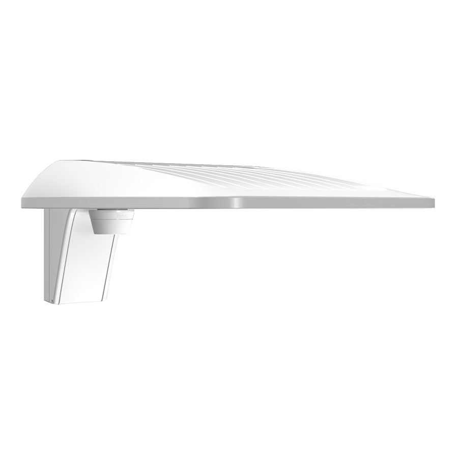 RAB A34T5SW/MVS A34-S Type V LED Area Light – Selectable 50W/80W/100W – Selectable 3000K/4000K/5000K – 7357-15508 Lumens – 120-277V – Pole Mount – Microwave Motion Sensor – White Finish
