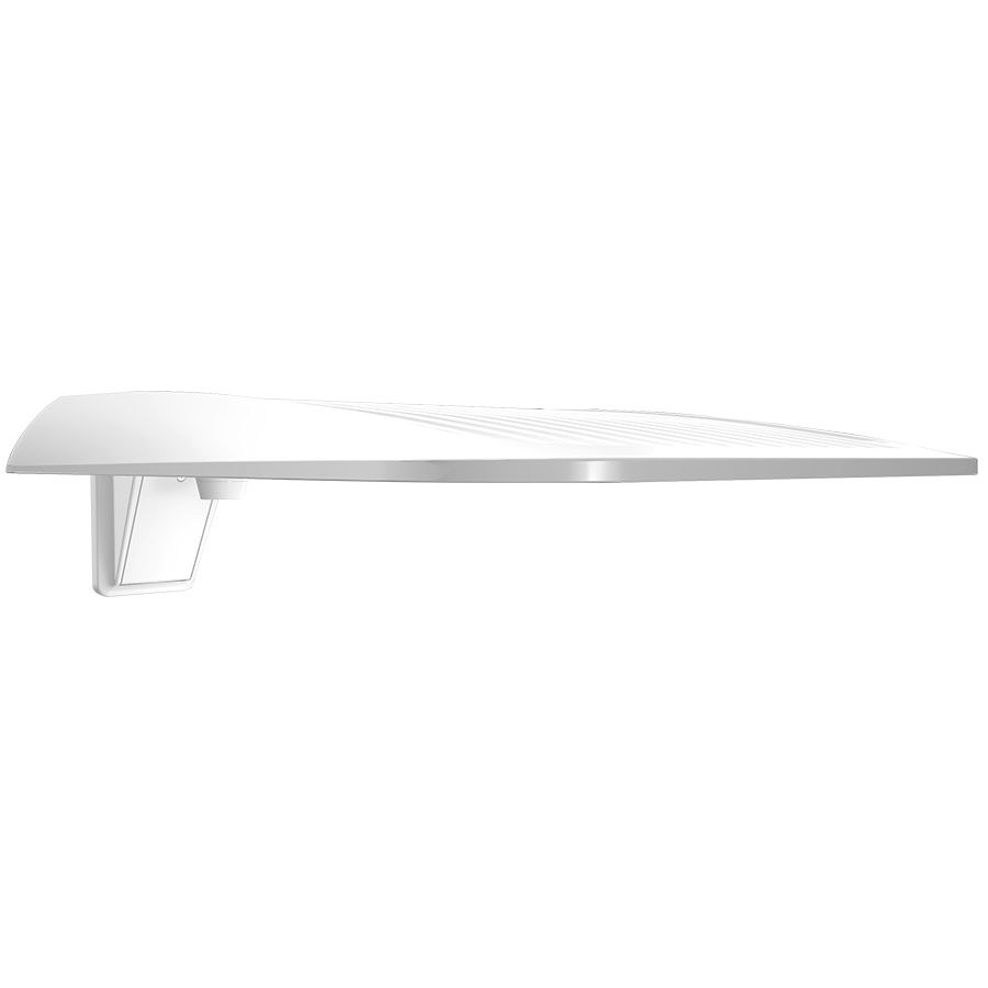 RAB A34T5LWMW/MVS A34-L Type V LED Area Light – Selectable 150W/200W/250W – Selectable 3000K/4000K/5000K – 23969-39793 Lumens – 120-277V – Wall Mount – Microwave Motion Sensor – White Finish