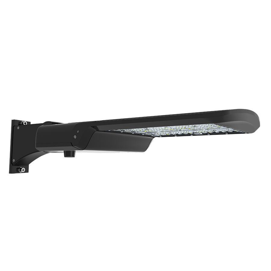 RAB A17-3T150/480/MVS A17 III LED Area Light, Selectable 100W–150W, 3000K–5000K, Type III Distribution, 480V Pole Mount, Integrated Microwave Motion Sensor, Bronze Finish