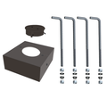 RAB ABK4-11-BCK-R4 Anchor Bolt Kit Assembly – For 4 In Round 11 Gauge Pole – Includes BOLT4/11 & BCK-R4