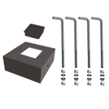 RAB ABK4-11-BCK-S4 Anchor Bolt Kit Assembly – For 4 In Square 11 Gauge Pole – Includes BOLT4/11 & BCK-S4