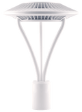 RAB ALED5T52W ALED LED Post Top Area Light – 52W – 5000K – Type V Distribution – 6567 Lumens – 120-277V – Clear Lens – White Finish