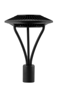 RAB ALED5T52NK ALED LED Post Top Area Light – 52W – 4000K – Type V Distribution – 6978 Lumens – 120-277V – Clear Lens – Black Finish