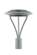 RAB ALED5T52RG ALED LED Post Top Area Light – 52W – 5000K – Type V Distribution – 6567 Lumens – 120-277V – Clear Lens – Gray Finish