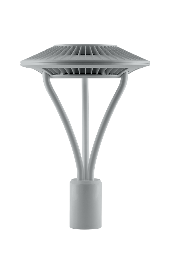 RAB ALED5T52RG ALED LED Post Top Area Light – 52W – 5000K – Type V Distribution – 6567 Lumens – 120-277V – Clear Lens – Gray Finish