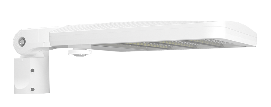 RAB ALEDM5TSFYW/480/WS2 ALEDM Type V LED Area Light – 40W-80W Selectable – 3000K – 10371-18802 Lumens – 480V – Slipfitter Mount – WattStopper Sensor with 20ft Lens – White Finish