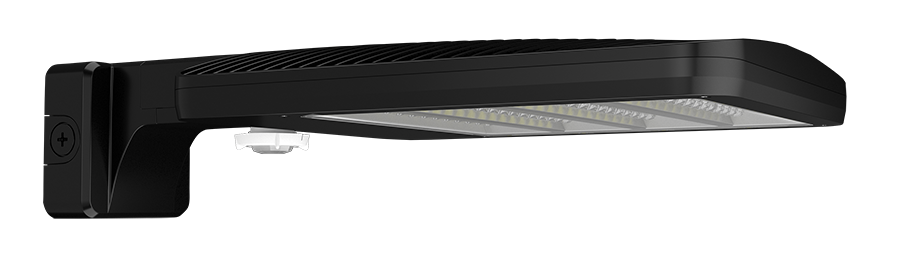 RAB ALEDM2TWMB/WS2 ALEDM Type II LED Area Light – 40W-80W Selectable – 5000K – 10870-19864 Lumens – 120-277V – Wall Mount – WattStopper Sensor with 20ft Lens – Black Finish