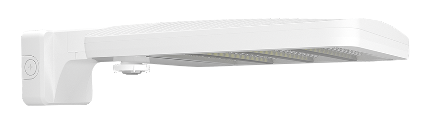 RAB ALEDMATWMYW/WS2 ALEDM Type AT LED Area Light – 40W-80W Selectable – 3000K – 10371-18802 Lumens – 120-277V – Wall Mount – WattStopper Sensor with 20ft Lens – White Finish