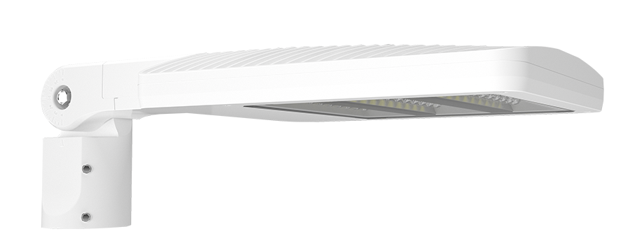 RAB ALEDS5TSFYW/7PR ALEDS Type V LED Area Light – 40W-80W Selectable – 3000K – 5472-10181 Lumens – 120-277V – Slipfitter Mount – NEMA 7-Pin Photocontrol Receptacle – White Finish