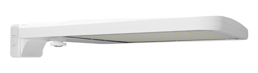 RAB ALEDXL4TWMW/WS4 ALEDXL Type IV LED Area Light – 300W-385W Selectable – 5000K – 39963-49583 Lumens – 120-277V – Wall Mount – WattStopper Sensor with 20ft Lens – White Finish