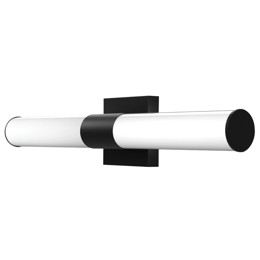 RAB ALR-24RB Round Vanity Light – 24" – Selectable 2700K/3000K/3500K/4000K/5000K – 1700 Lumens – 120V – Dimmable – Black Finish