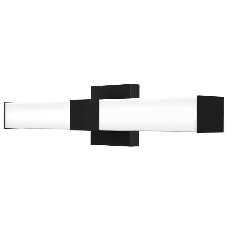 RAB ALR-24SB Square Vanity Light – 24" – Selectable 2700K/3000K/3500K/4000K/5000K – 1700 Lumens – 120V – Dimmable – Black Finish