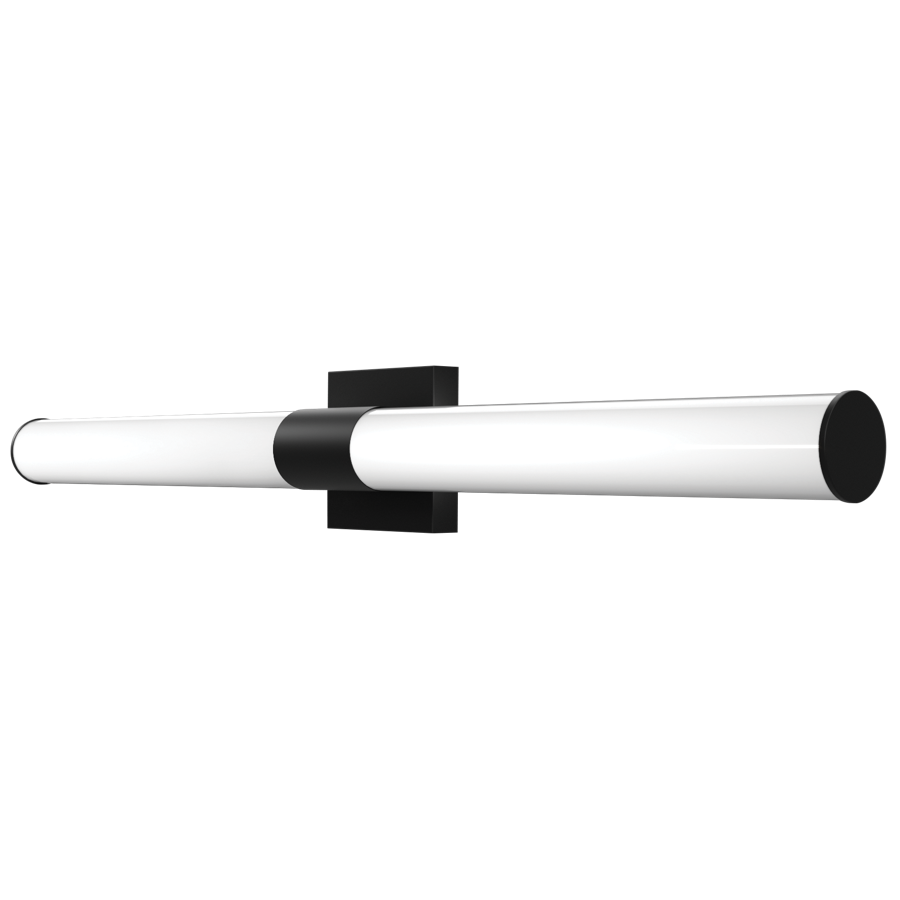 RAB ALR-36RB Round Vanity Light – 36" – Selectable 2700K/3000K/3500K/4000K/5000K – 1900 Lumens – 120V – Dimmable – Black Finish