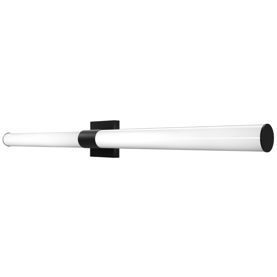RAB ALR-48RB Round Vanity Light – 48" – Selectable 2700K/3000K/3500K/4000K/5000K – 2240 Lumens – 120V – Dimmable – Black Finish