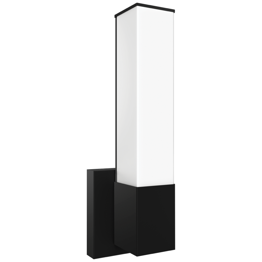 RAB ALR-SB Square Wall Sconce – 14" – Selectable 2700K/3000K/3500K/4000K/5000K – 1100 Lumens – 120V – Dimmable – Black Finish