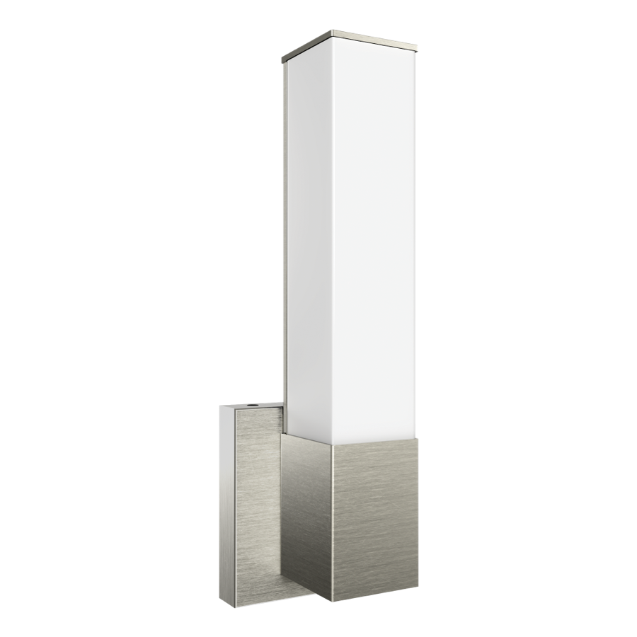 RAB ALR-SBN Square Wall Sconce – 14" – Selectable 2700K/3000K/3500K/4000K/5000K – 1100 Lumens – 120V – Dimmable – Brushed Nickel Finish