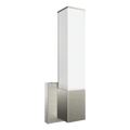 RAB ALR-SBN ALLURE Square Wall Sconce – 14" – Selectable 2700K/3000K/3500K/4000K/5000K – 1100 Lumens – 120V – Dimmable – Brushed Nickel Finish