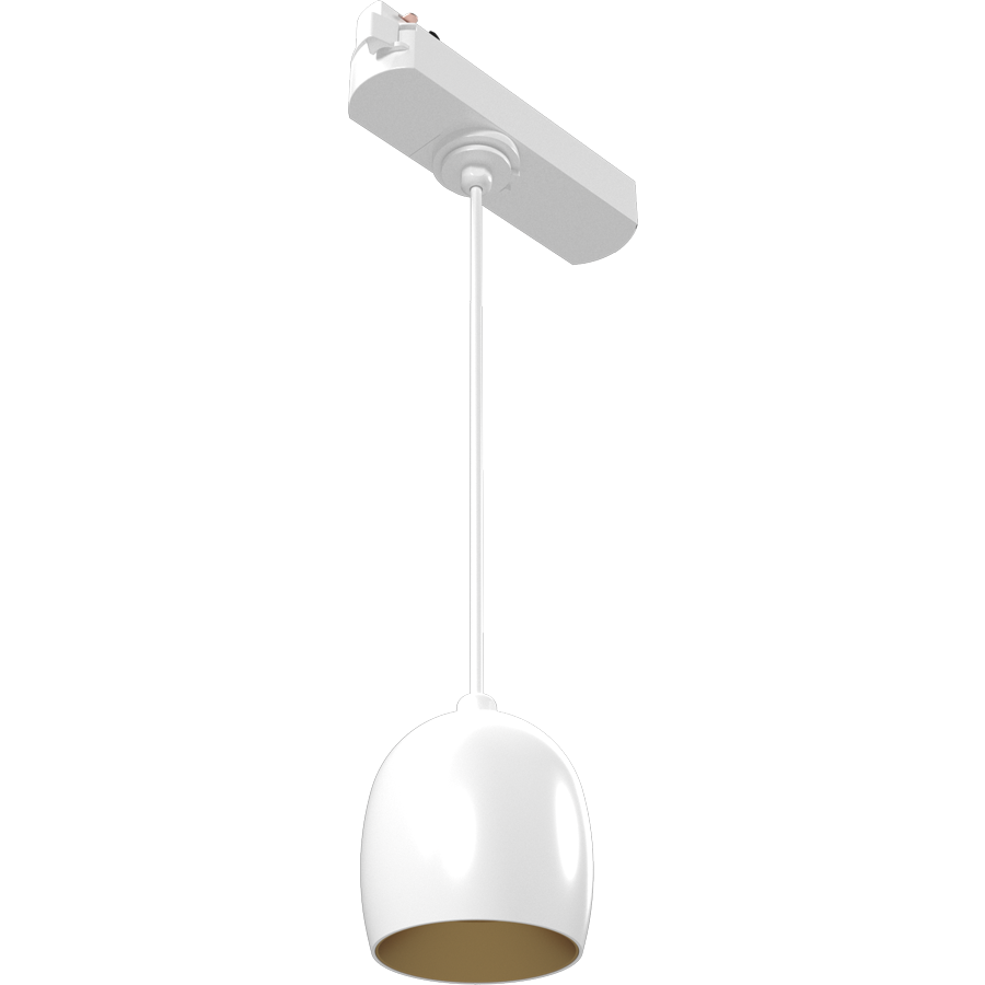 RAB ARCTP Track Pendant Light – 10W – 3000K – 837 Lumens – 120V – 36° Beam Angle – White Finish