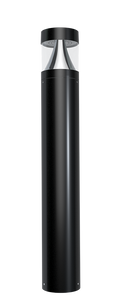 RAB B17B B17 Field-Adjustable LED Bollard – 14W/19W/24W Selectable – 3000K/4000K/5000K Selectable – 1959-3409 Lumens – 120-277V – Round Flat Top – Black Finish