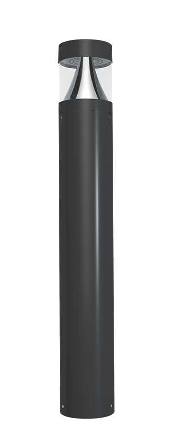 RAB B17 Field-Adjustable LED Bollard – 14W/19W/24W Selectable – 3000K/4000K/5000K Selectable – 1959-3409 Lumens – 120-277V – Round Flat Top – Bronze Finish
