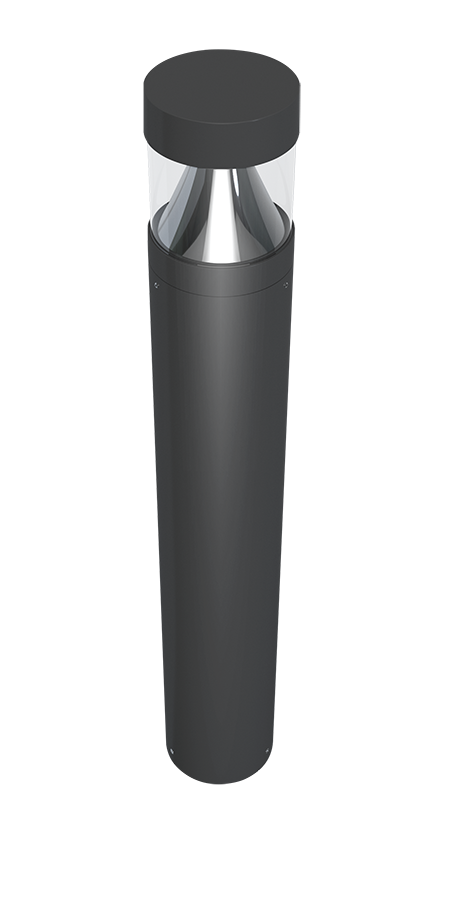 RAB B17 Field-Adjustable LED Bollard – 14W/19W/24W Selectable – 3000K/4000K/5000K Selectable – 1959-3409 Lumens – 120-277V – Round Flat Top – Bronze Finish
