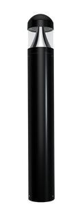 RAB B17DB B17 Field-Adjustable LED Bollard – 14W/19W/24W Selectable – 3000K/4000K/5000K Selectable – 1959-3409 Lumens – 120-277V – Round Dome Top – Black Finish