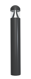 RAB B17D B17 Field-Adjustable LED Bollard – 14W/19W/24W Selectable – 3000K/4000K/5000K Selectable – 1959-3409 Lumens – 120-277V – Round Dome Top – Bronze Finish