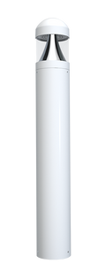 RAB B17DW B17 Field-Adjustable LED Bollard – 14W/19W/24W Selectable – 3000K/4000K/5000K Selectable – 1959-3409 Lumens – 120-277V – Round Dome Top – White Finish