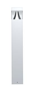 RAB B17SW B17 Field-Adjustable LED Bollard – 14W/19W/24W Selectable – 3000K/4000K/5000K Selectable – 1725-3120 Lumens – 120-277V – Square Top – White Finish