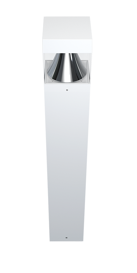RAB B17SW B17 Field-Adjustable LED Bollard – 14W/19W/24W Selectable – 3000K/4000K/5000K Selectable – 1725-3120 Lumens – 120-277V – Square Top – White Finish