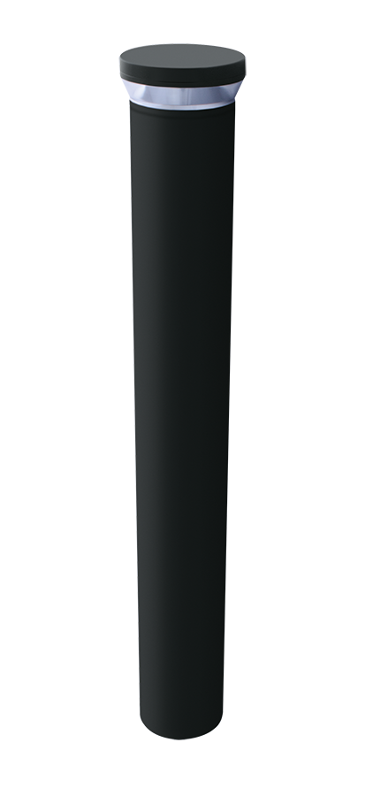 RAB BLEDR12/D10 Round LED Bollard – 12W – 5000K – 1363 Lumens – 120-277V – 42" Height – 0-10V Dimmable – 90° Distribution – Bronze Finish