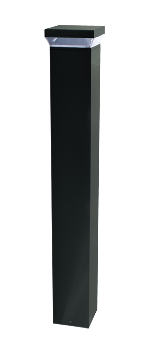 RAB BLED18Y Square LED Bollard – 18W – 3000K – 2061 Lumens – 120-277V – 42" Height – Bronze Finish
