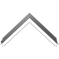 RAB BOAE-L/S BOA EDGE L Connector Module for Downlight Configurations – Silver Finish