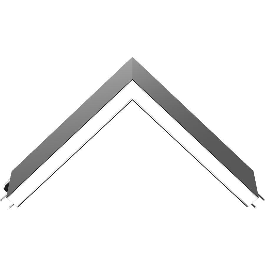 RAB BOAE-L/S BOA EDGE L Connector Module for Downlight Configurations – Silver Finish