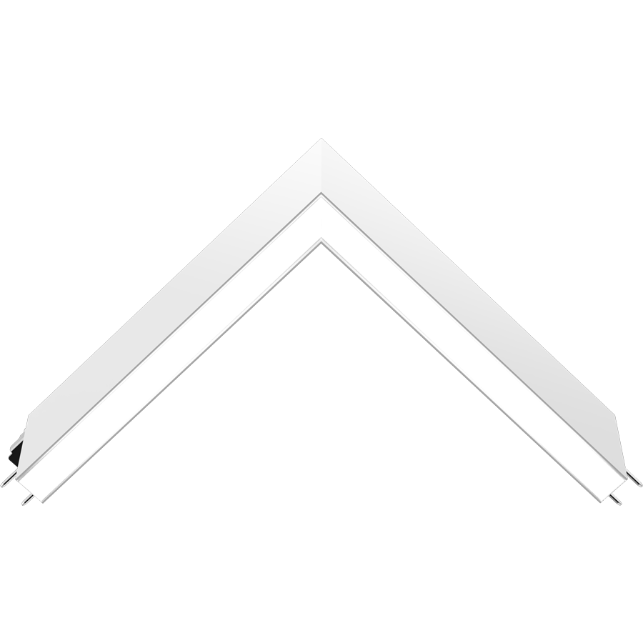 RAB BOAE-L BOA EDGE L Connector Module for Downlight Configurations – White Finish
