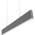 RAB BOAE2PS BOA EDGE Field-Adjustable 2ft LED Pendant Linear Light – 6W/10W/12W/14W/20W Selectable – 3000K/3500K/4000K Selectable – 648-2647 Lumens – 120-277V – Flat Lens – Silver Finish