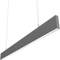 RAB BOAE3PS BOA EDGE Field-Adjustable 3ft LED Pendant Linear Light – 9W/15W/18W/21W/30W Selectable – 3000K/3500K/4000K Selectable – 1280-4057 Lumens – 120-277V – Flat Lens – Silver Finish